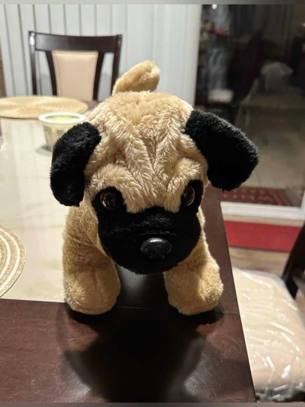 Build-A-Bear Pug Plush Dog Toy - Cream and Black